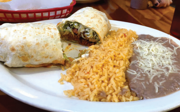 One Burritoes Dinner Plate