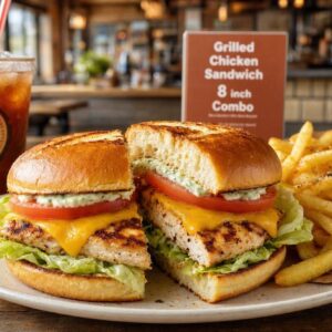 Grilled Chicken Sandwich 8 inch Combo