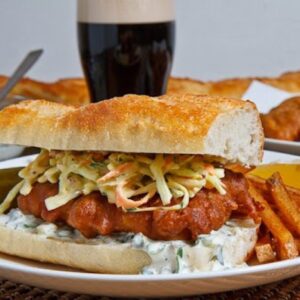 Fried Fish Sandwich 8 inch Combo