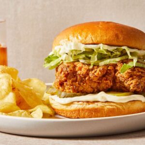Fried Chicken Sandwich 8 inch Combo